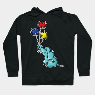 Cute Autism Awareness Elephant Proud Support Month Hoodie